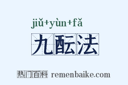 九酝法是什么意思的图片